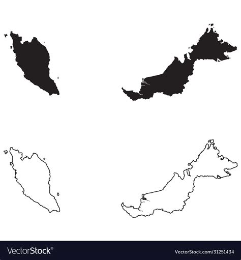 malaysia map silhouette png